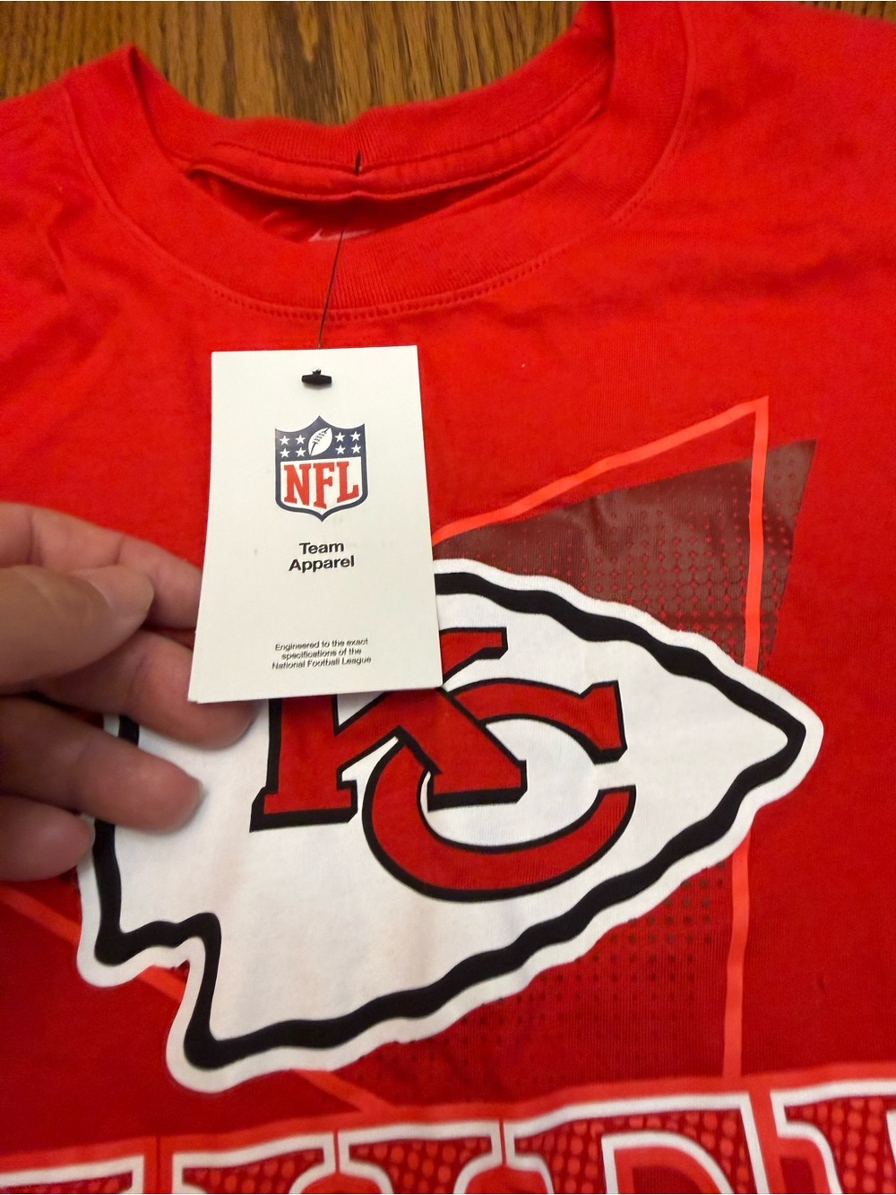New with Tags Nike Kansas City Chiefs Red Long Sleeve Tee -l - Picture 2 of 6